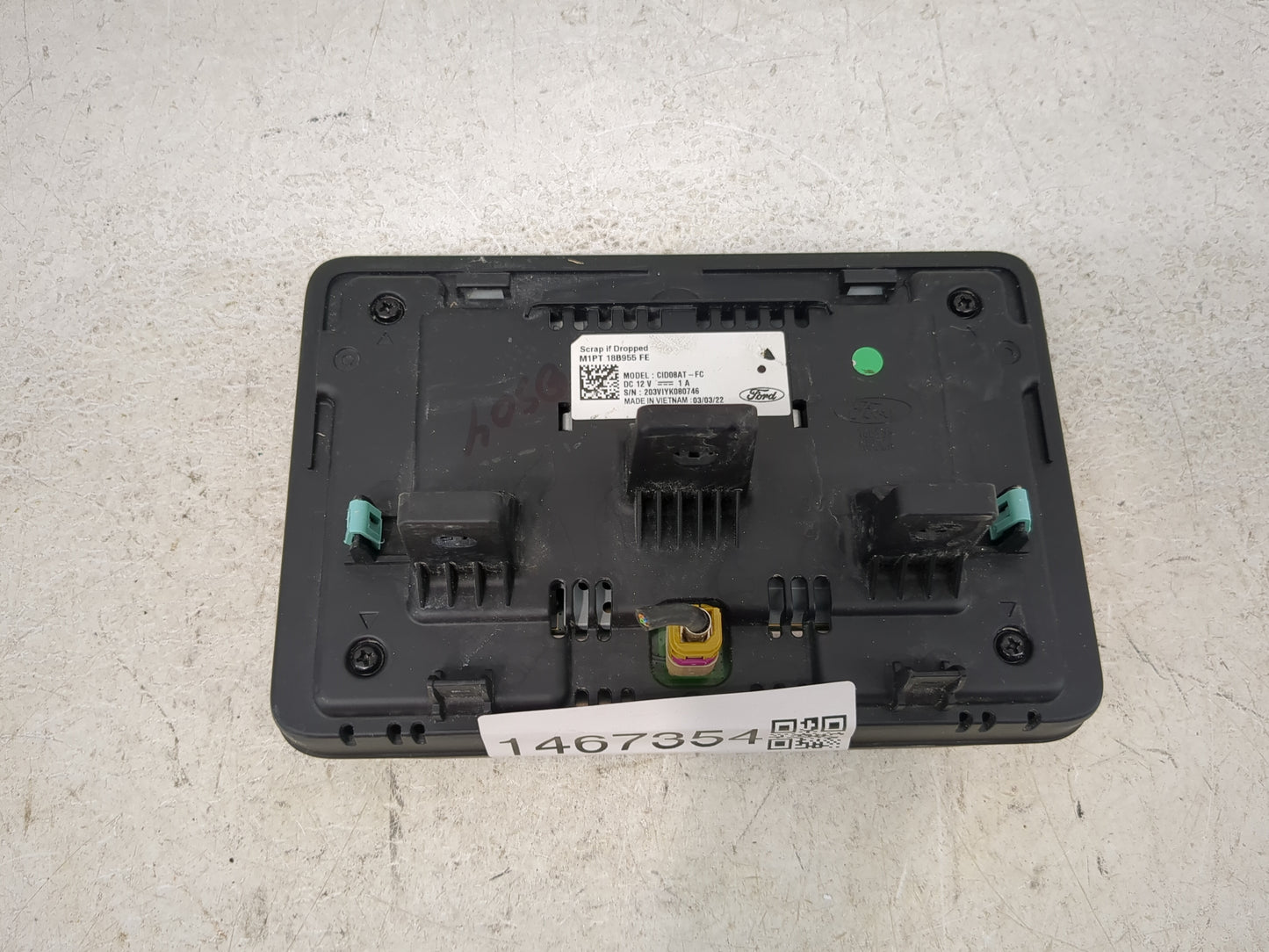 2021-2022 Ford Bronco Sport Information Display Screen - Oemusedautoparts1.com