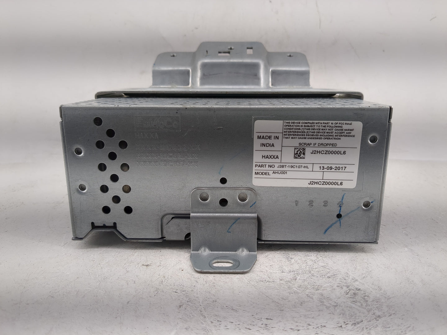 2023 Ford Ecosport Radio AM FM Cd Player Receiver Replacement P/N:J2BT-19C107-HL Fits OEM Used Auto Parts - Oemusedautoparts
