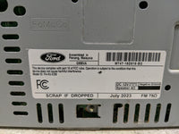 2023 Ford Edge Radio AM FM Cd Player Receiver Replacement P/N:MT4T-18D818-BG Fits OEM Used Auto Parts - Oemusedautoparts1.co