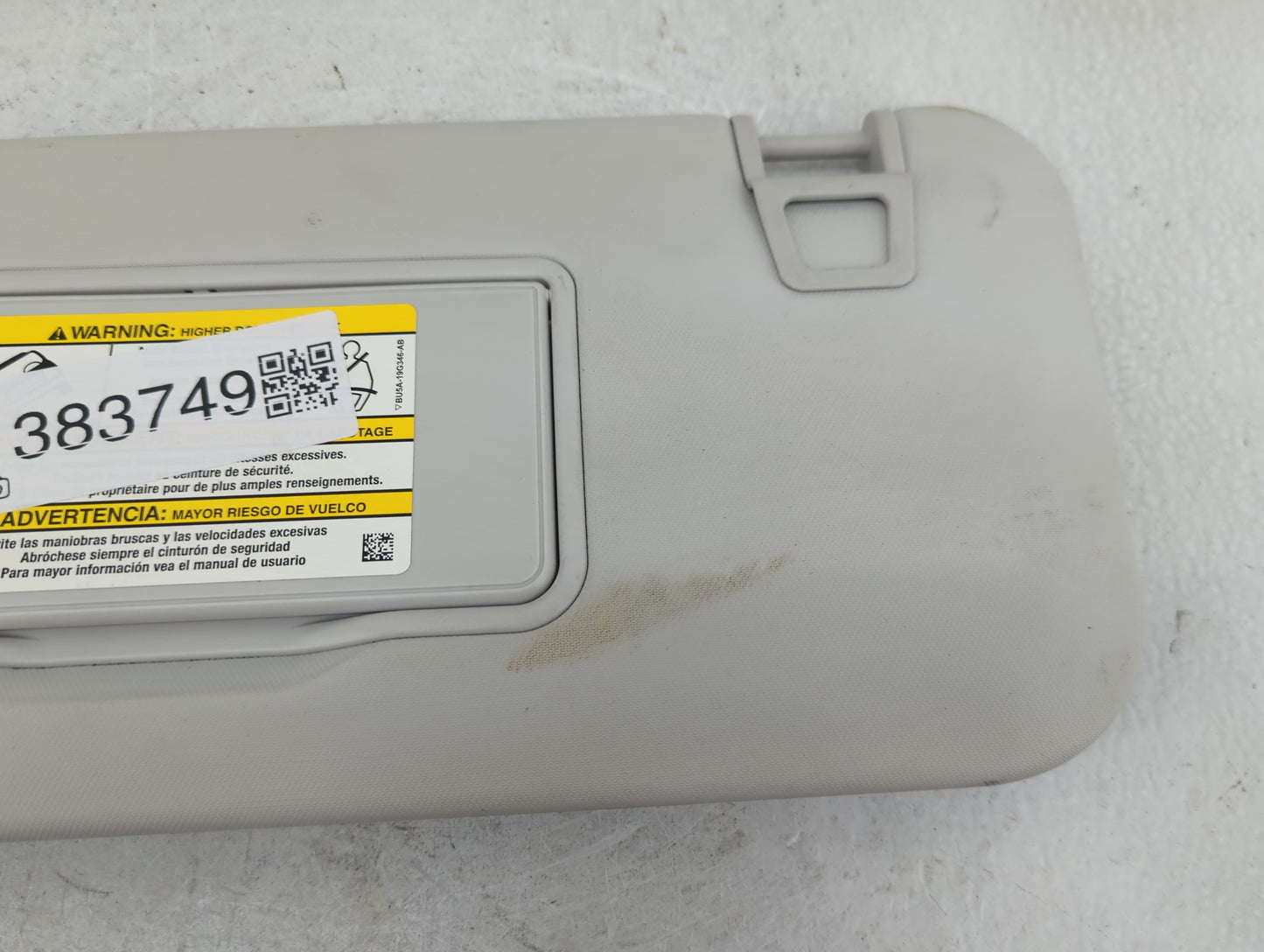 2021-2022 Ford Escape Sun Visor Shade Replacement Driver Left Mirror Fits Fits 2021 2022 OEM Used Auto Parts - Oemusedautopa