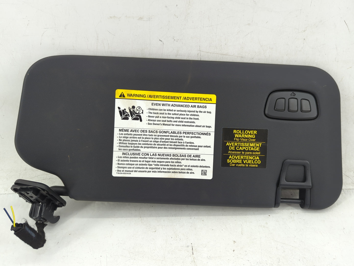 2021-2022 Ford Escape Sun Visor Shade Replacement Driver Left Mirror Fits Fits 2021 2022 OEM Used Auto Parts - Oemusedautopa