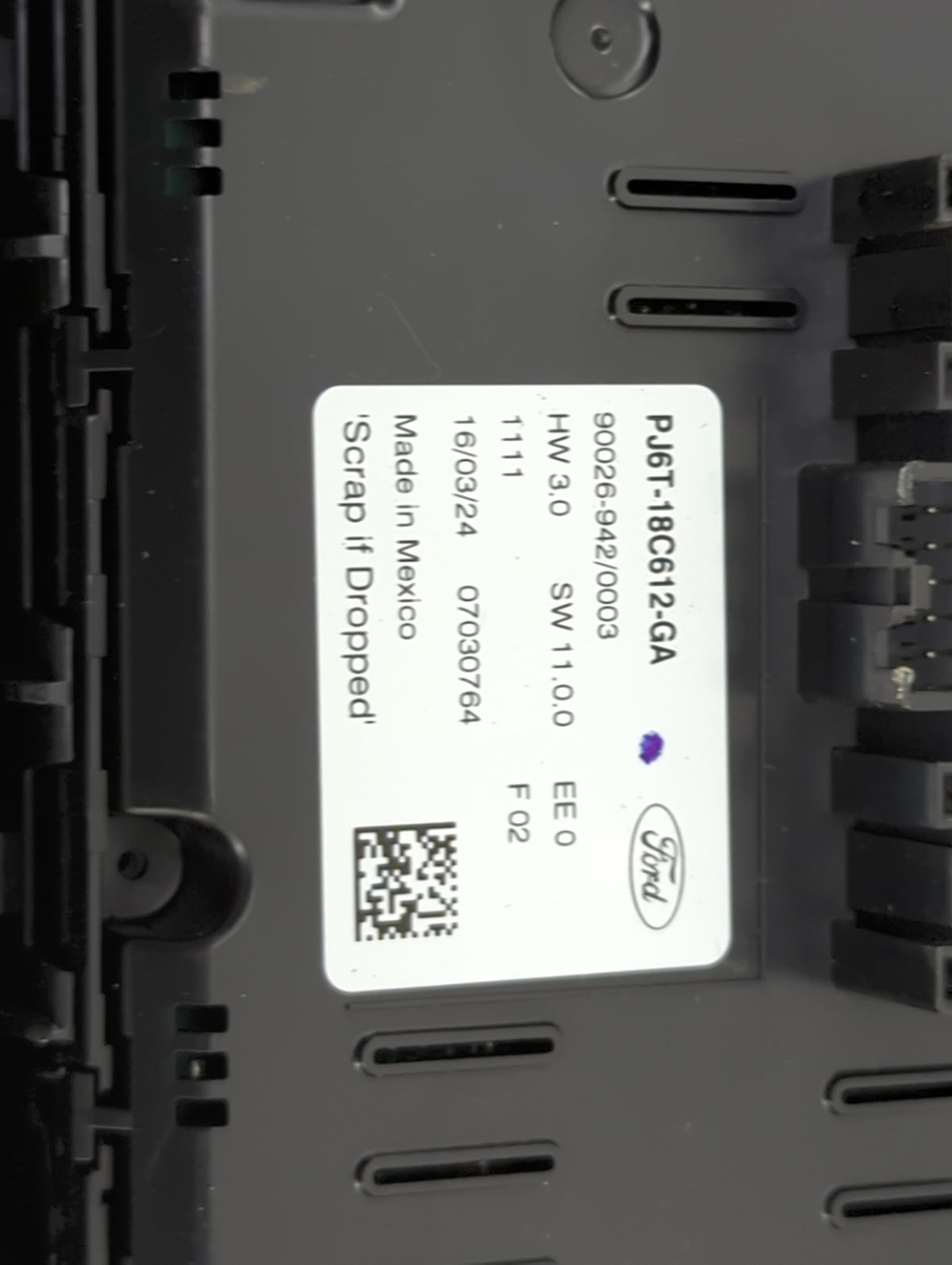 2023 Ford Escape Climate Control Module Temperature AC/Heater Replacement P/N:PJ6T-18C612-GA 90026-942/0003 Fits OEM Used Au