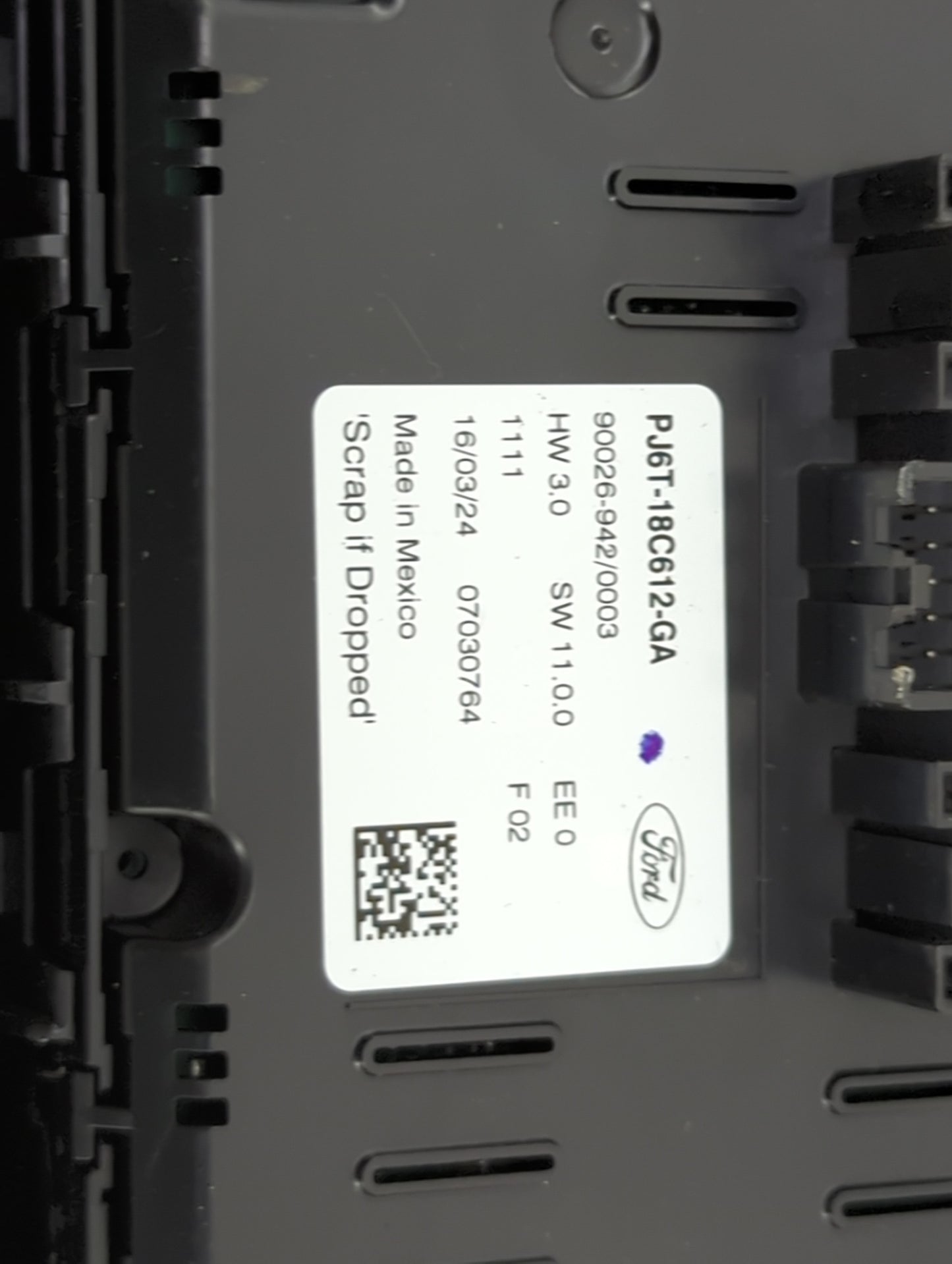 2023 Ford Escape Climate Control Module Temperature AC/Heater Replacement P/N:PJ6T-18C612-GA 90026-942/0003 Fits OEM Used Au