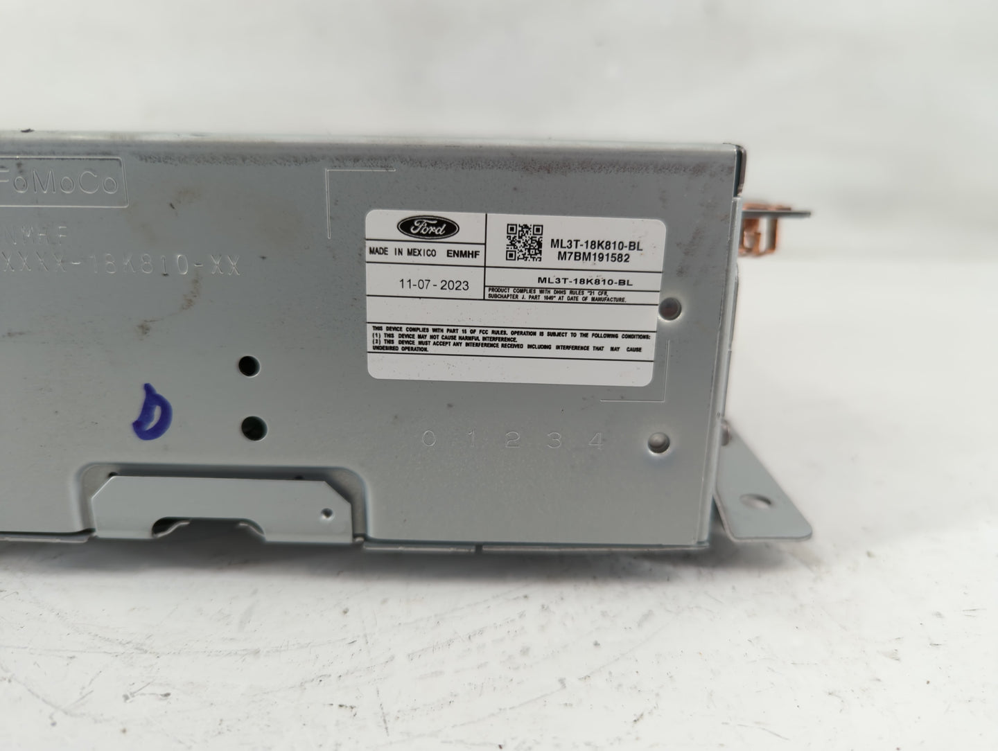 2021-2022 Ford F-150 Radio AM FM Cd Player Receiver Replacement P/N:ML3T-18K810-BL Fits Fits 2021 2022 OEM Used Auto Parts -
