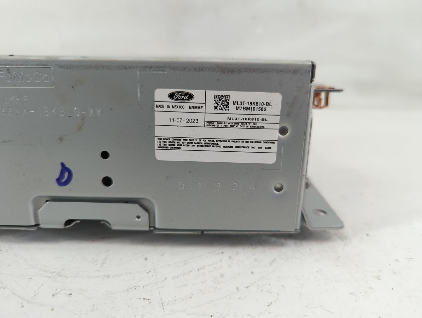 2021-2022 Ford F-150 Radio AM FM Cd Player Receiver Replacement P/N:ML3T-18K810-BL Fits Fits 2021 2022 OEM Used Auto Parts -