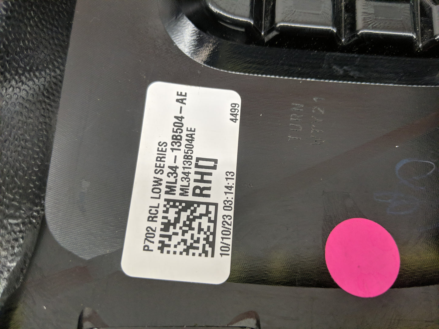 2021-2022 Ford F-150 Tail Light Assembly Passenger Right OEM P/N:ML34-13BB504-AE Fits Fits 2021 2022 OEM Used Auto Parts - O