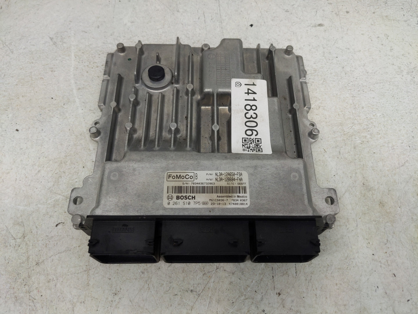 2021-2022 Ford F-150 PCM Engine Control Computer ECU ECM PCU OEM P/N:NL3A-12A650-FSA 0 261 S10 Fits Fits 2021 2022 OEM Used 