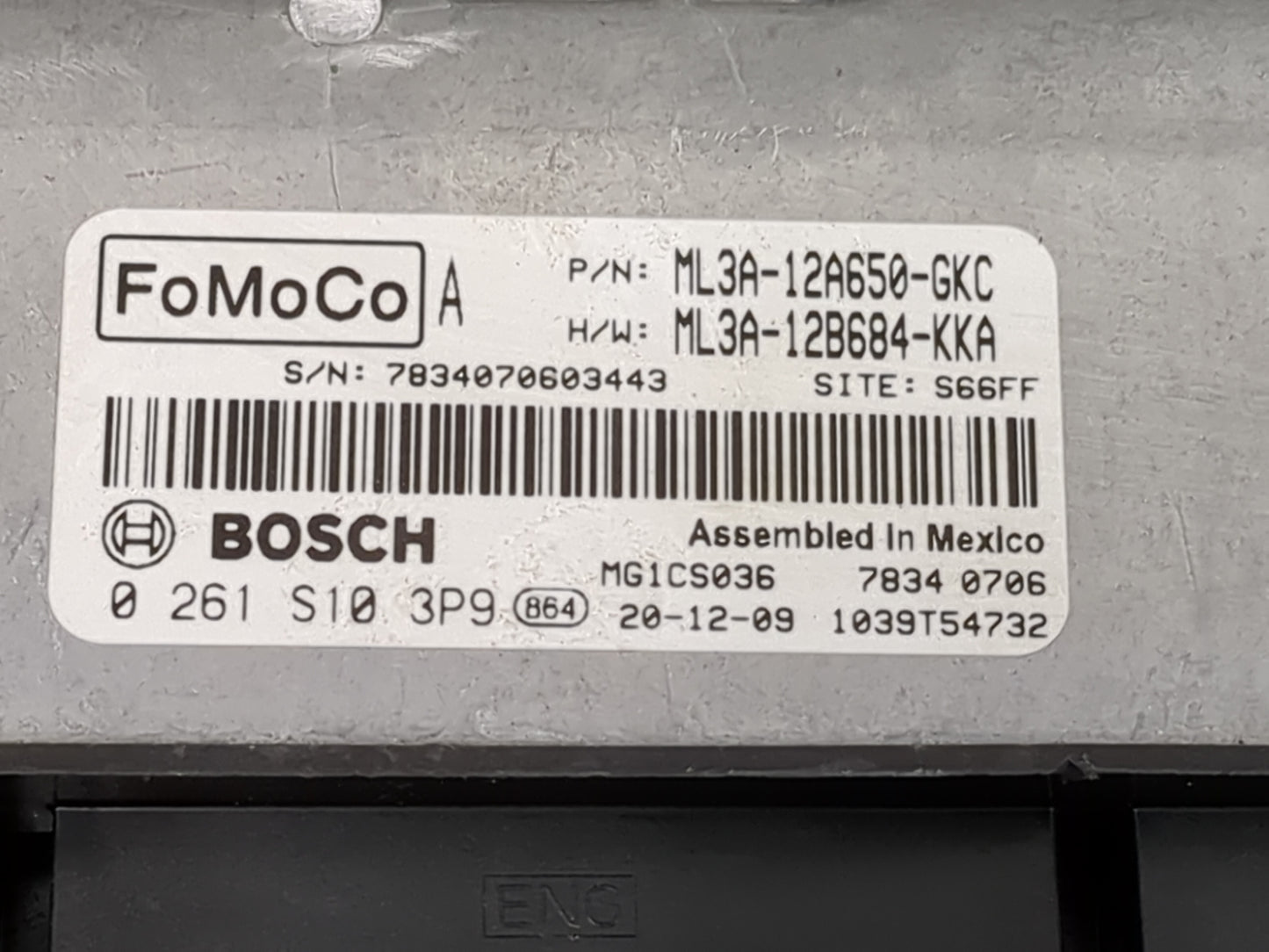 2021-2022 Ford F-150 PCM Engine Control Computer ECU ECM PCU OEM P/N:ML3A-12B684-KKA ML3A-12A650-GKC Fits Fits 2021 2022 OEM