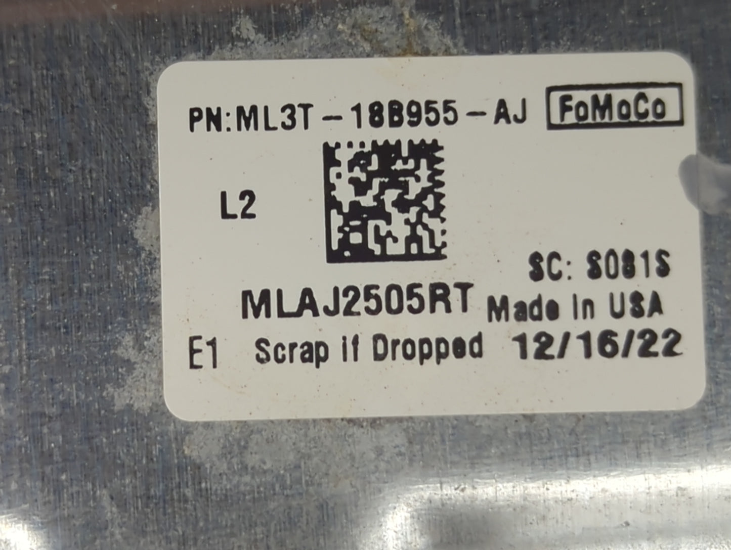 Ford F150 Information Display Screen Black - Oemusedautoparts1.com