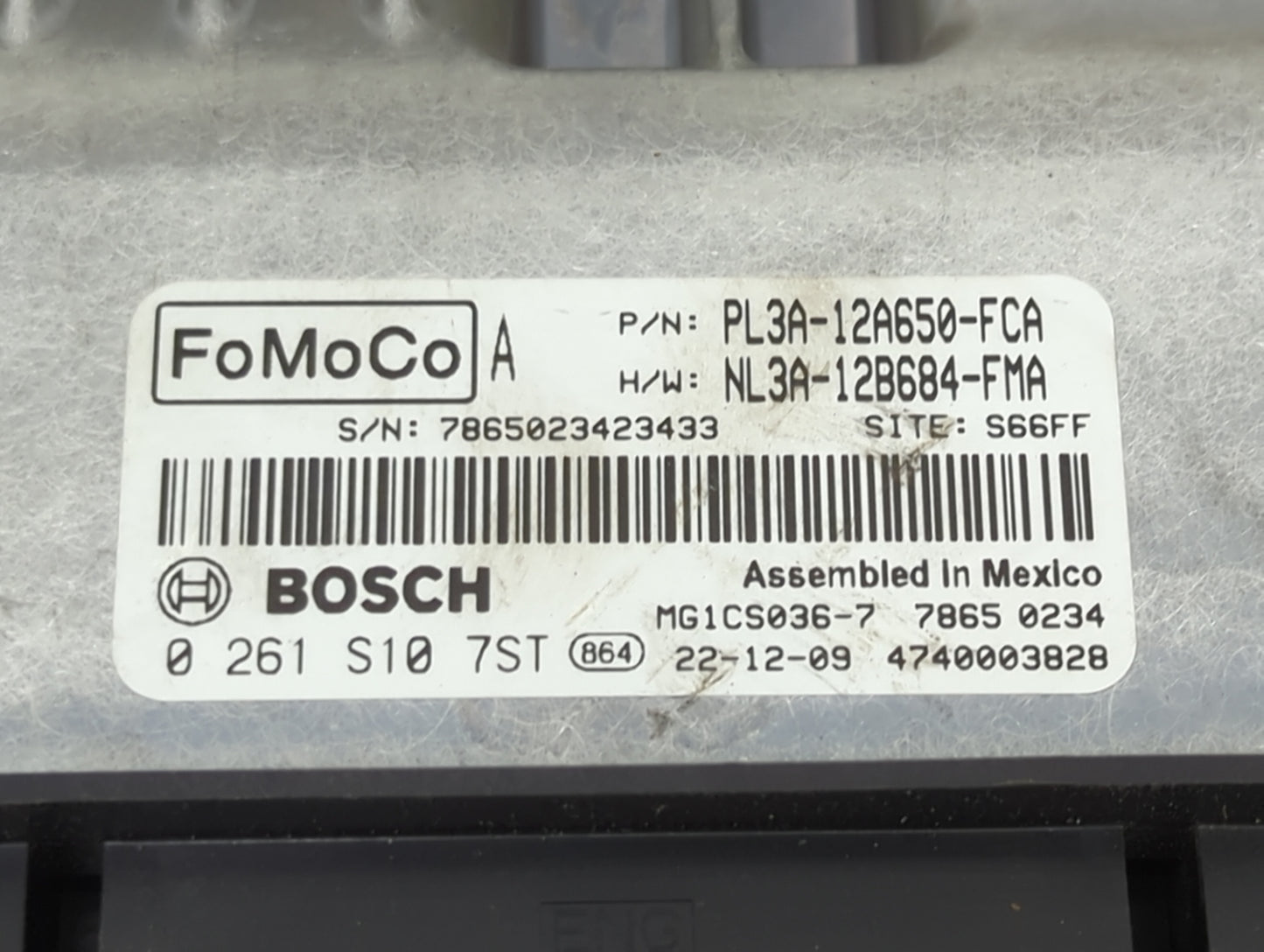 2023 Ford F150 PCM Engine Control Computer ECU ECM PCU OEM P/N:PL3A-12A650-FCA NL3A-12B684-FMA, 0261S107ST Fits Fits 2021 20