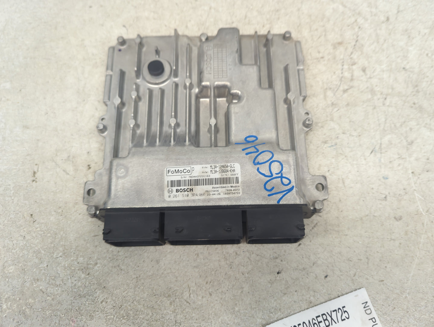 2023 Ford F150 PCM Engine Control Computer ECU ECM PCU OEM P/N:ML3A-12A650-GLC ML3A-12B684-KHA, 0261S103PA Fits Fits 2021 20
