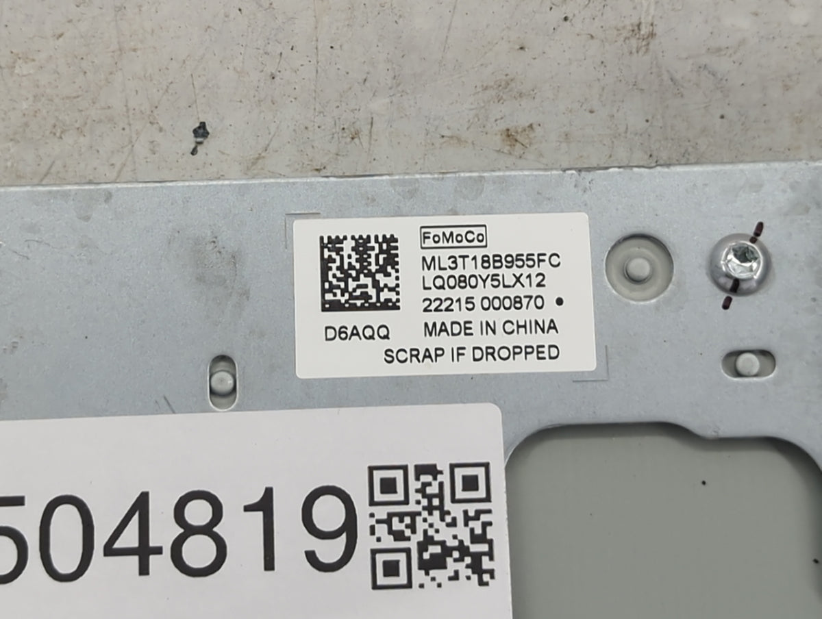 Ford F150 Information Radio Display Screen 1504819 - Oemusedautoparts1.com