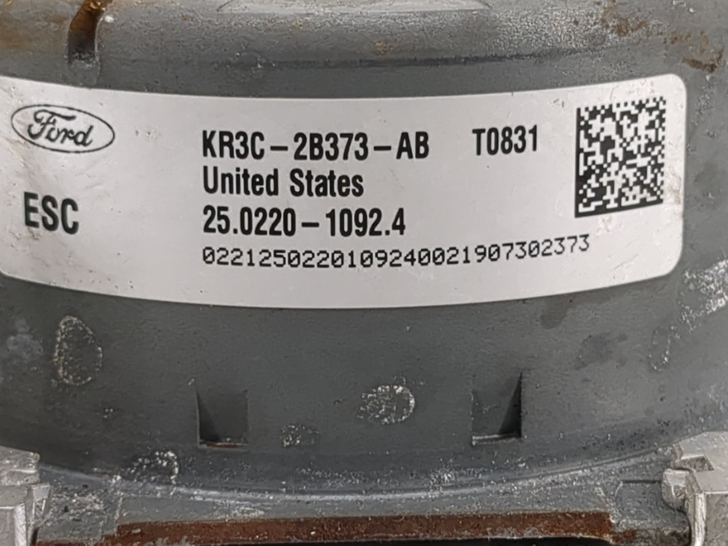 2019-2022 Ford Mustang ABS Pump Control Module Replacement P/N:MR3C-2B373-DA KR3C-2B373-AB Fits Fits 2019 2020 2021 2022 OEM