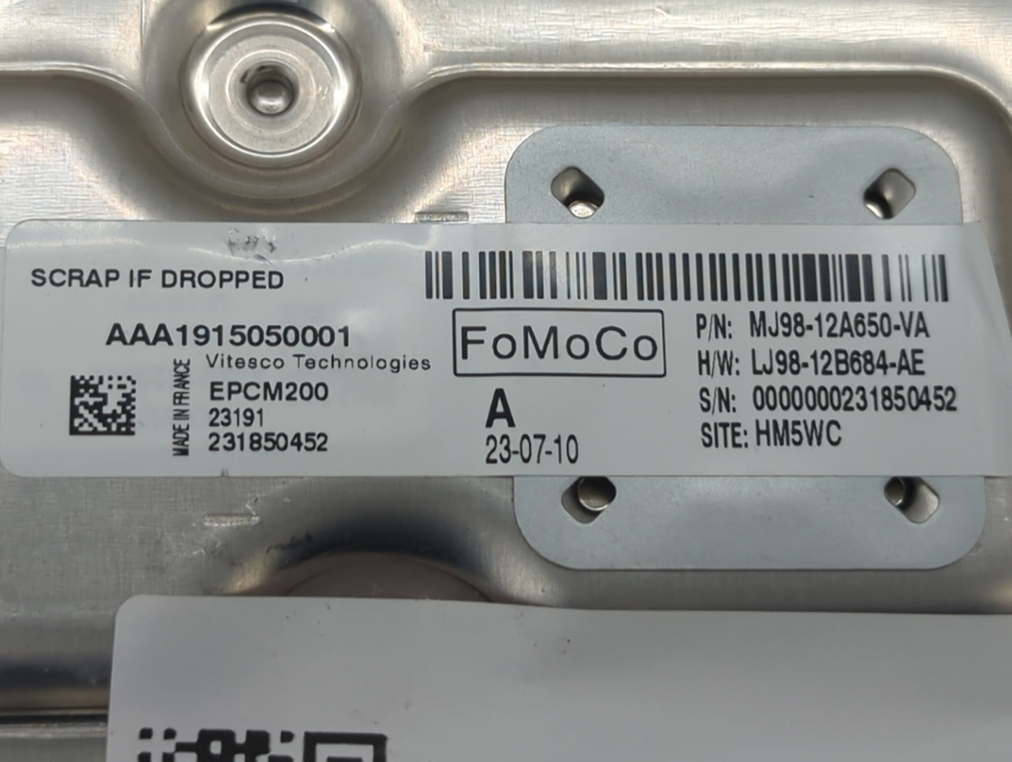 2023 Ford Mustang Mach-E PCM Engine Control Computer ECU ECM PCU OEM P/N:MJ98-12A650-VA LJ98-12B684-AE Fits OEM Used Auto Pa