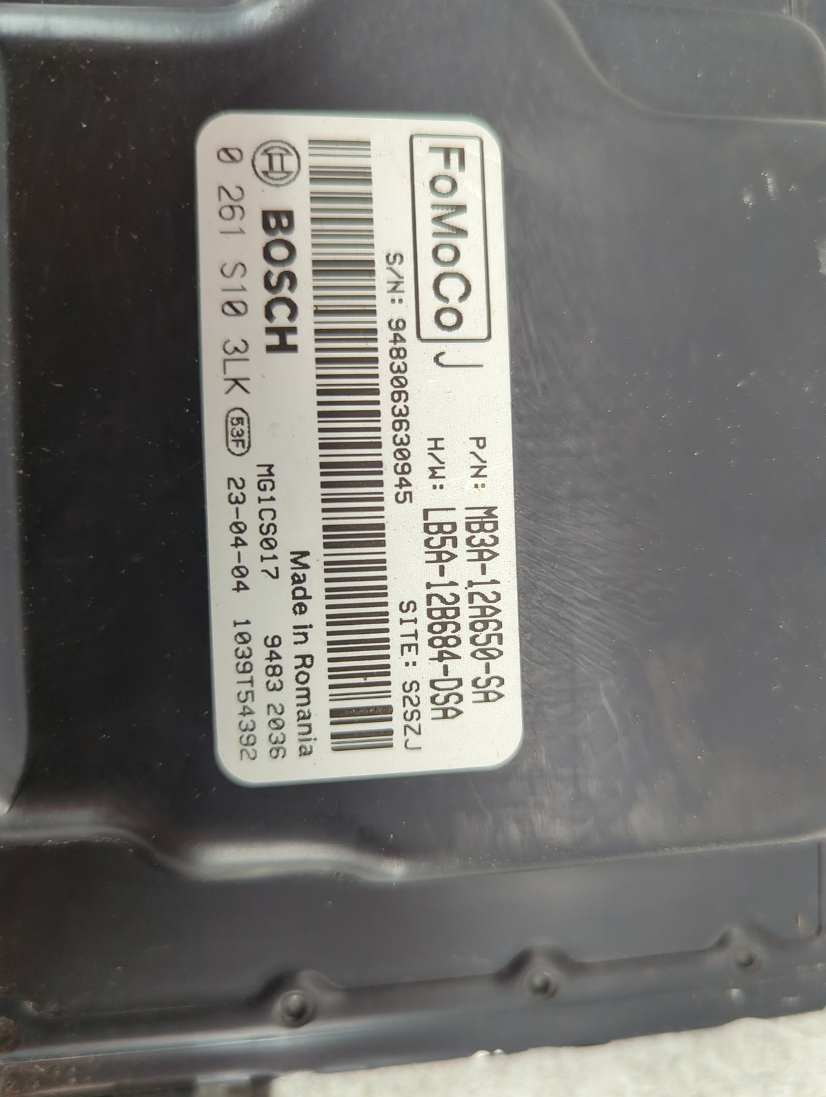 2021-2022 Ford Ranger PCM Engine Control Computer ECU ECM PCU OEM P/N:MB3A-12A650-SA LB5A-12B684-DSA, 0 261 S10 3LK Fits 202