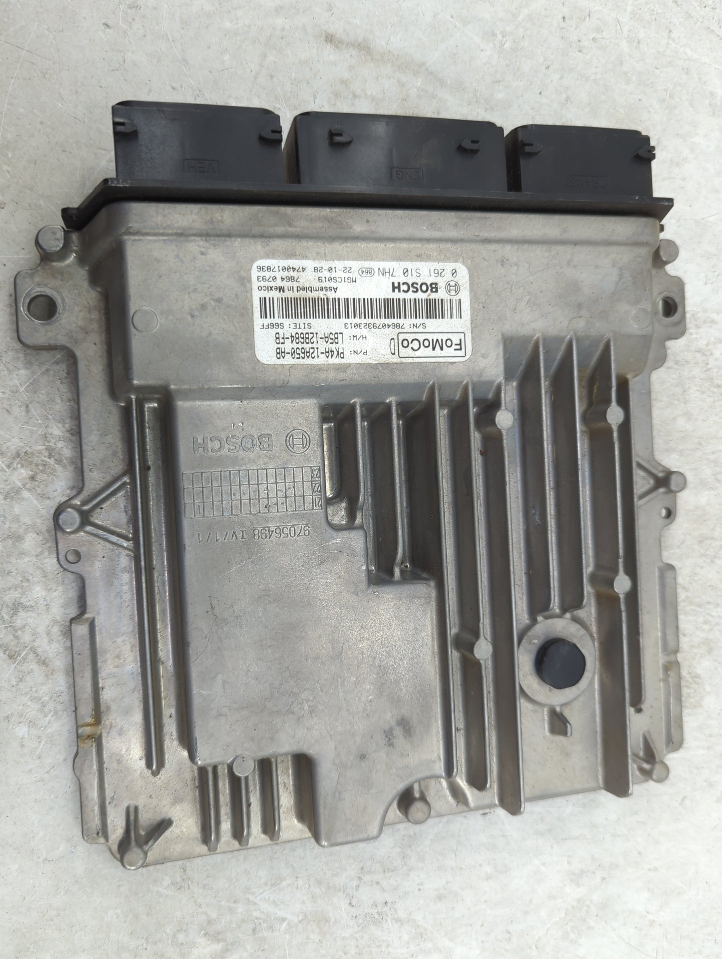 2023 Ford Transit 150 PCM Engine Control Computer ECU ECM PCU OEM P/N:PK4A-12A650-AB LB5A-12B684-FB, 0261S107HN Fits OEM Use