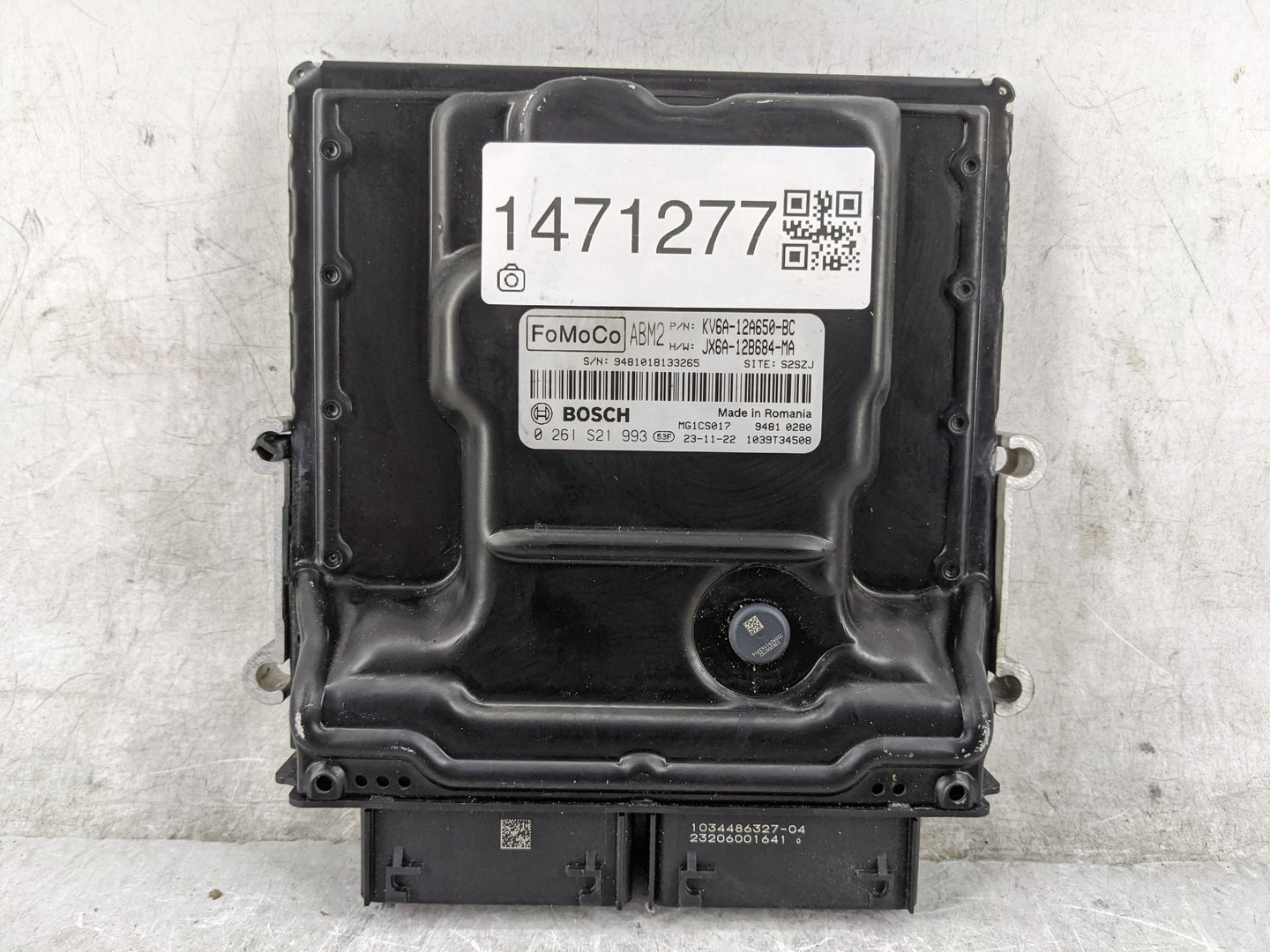 2019-2021 Ford Transit Connect PCM Engine Control Computer ECU ECM PCU OEM P/N:KV6A-12A650-BC JX6A-12B684-MA Fits OEM Used A
