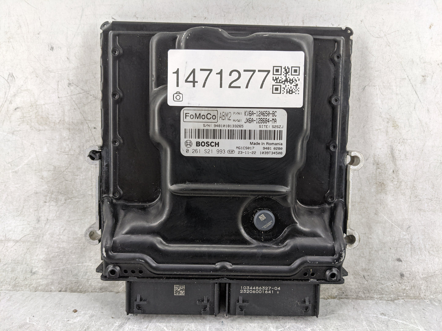 2019-2021 Ford Transit Connect PCM Engine Control Computer ECU ECM PCU OEM P/N:KV6A-12A650-BC JX6A-12B684-MA Fits OEM Used A