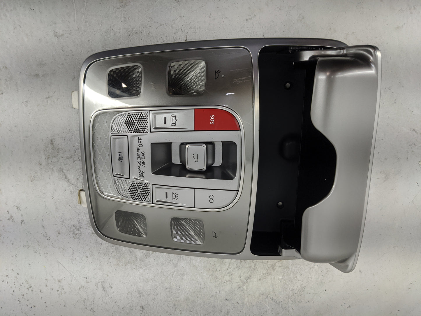 2022-2022 Genesis G80 Overhead Roof Console Gray - Oemusedautoparts1.com