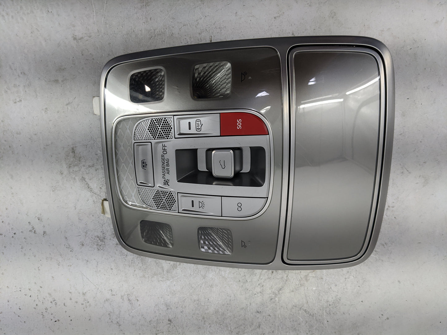 2022-2022 Genesis G80 Overhead Roof Console Gray - Oemusedautoparts1.com