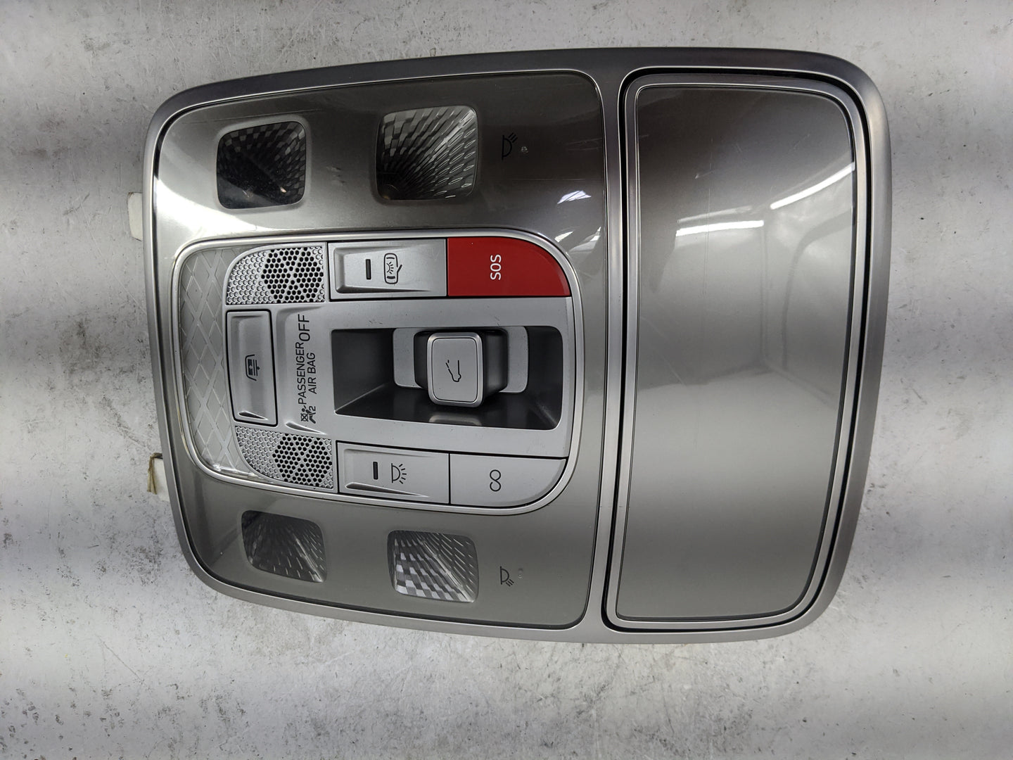 2022-2022 Genesis G80 Overhead Roof Console Gray - Oemusedautoparts1.com