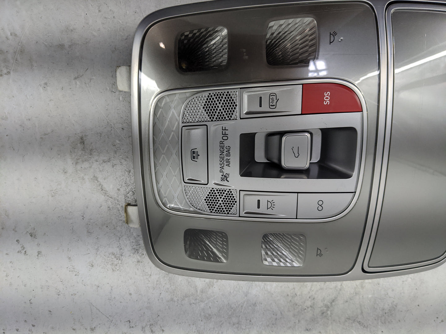 2022-2022 Genesis G80 Overhead Roof Console Gray - Oemusedautoparts1.com