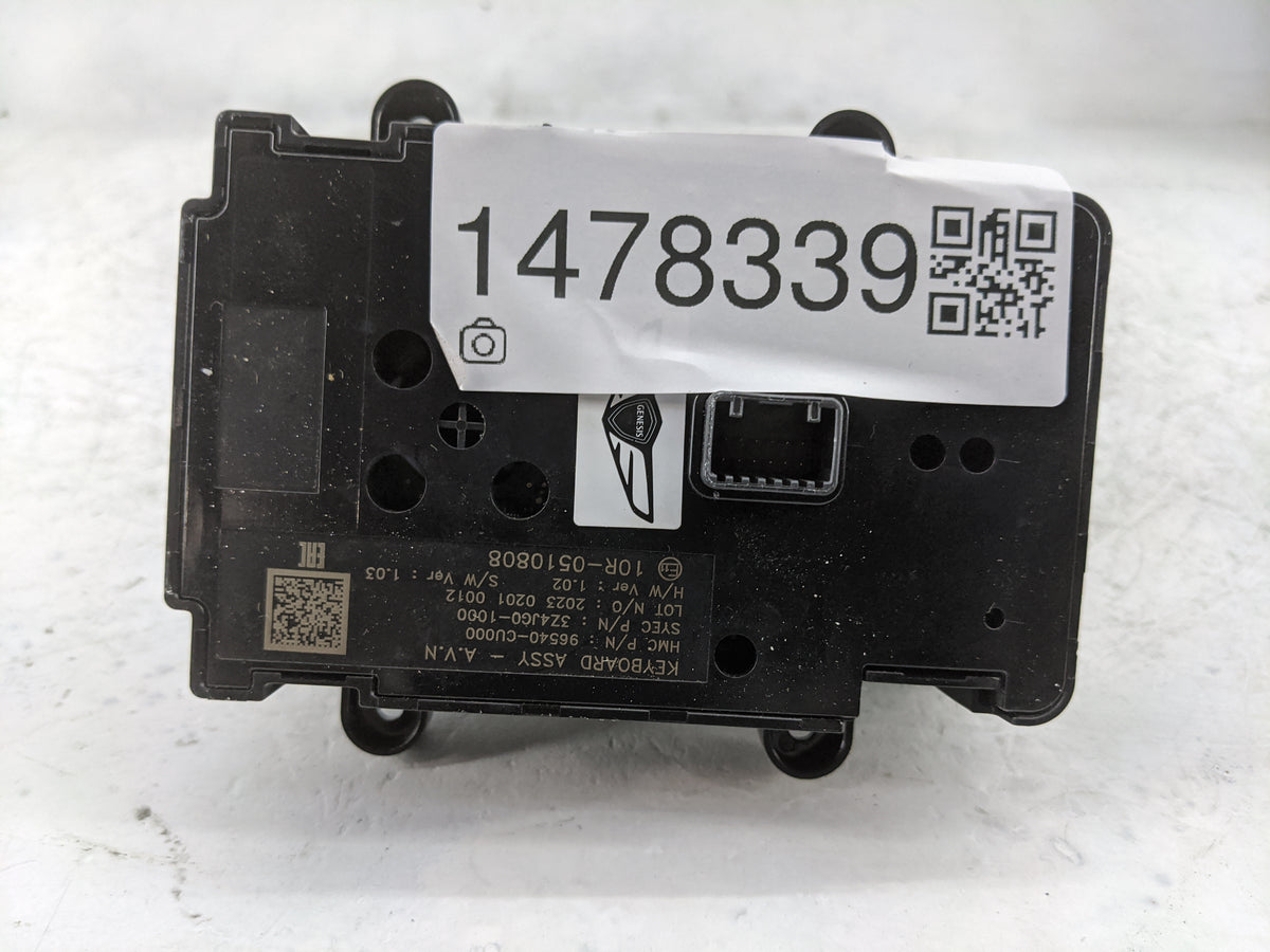 2023 Genesis Gv60 Radio AM FM Cd Player Receiver Replacement P/N:96540-CU000 3Z4JG0-1000 Fits OEM Used Auto Parts - Oemuseda
