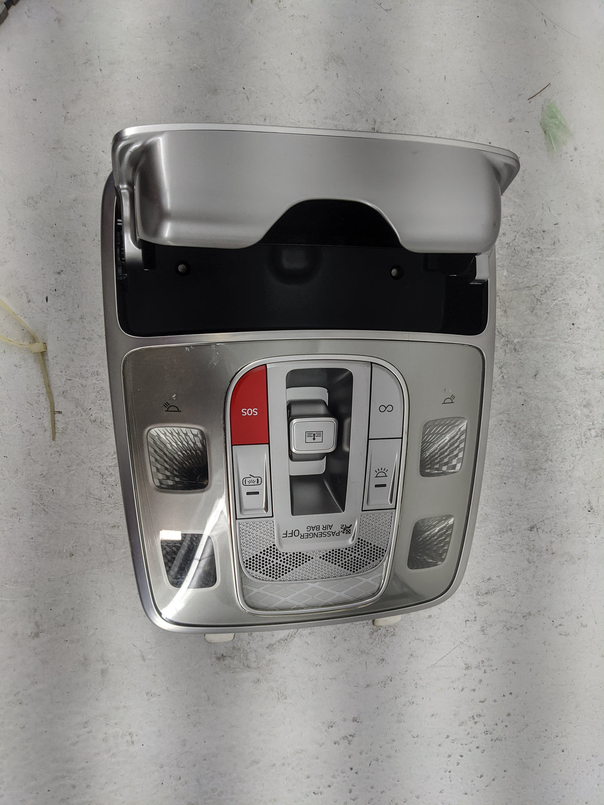 2023 Genesis Gv60 Overhead Console W/rear Climate Control Gray - Oemusedautoparts1.com