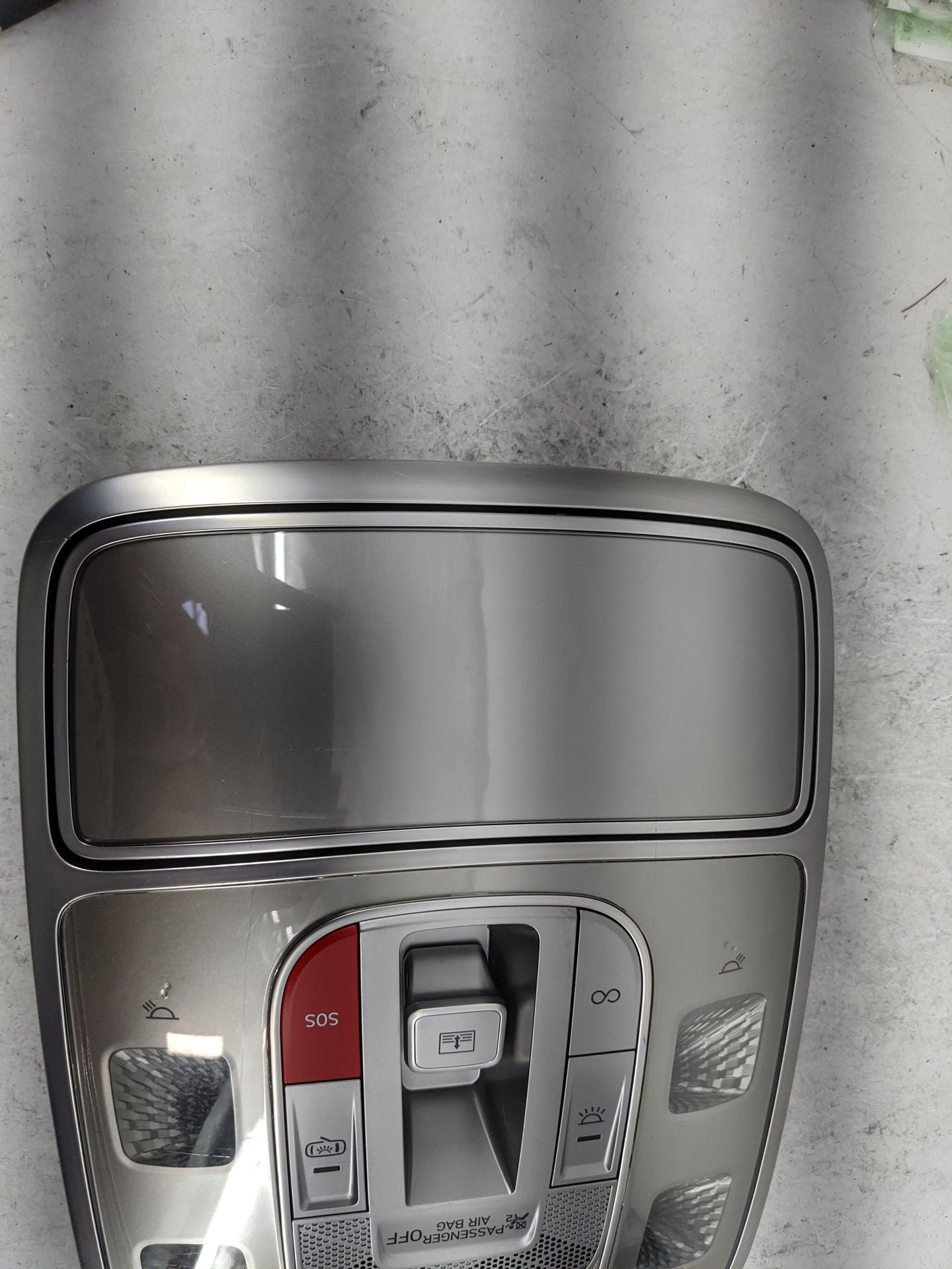 2023 Genesis Gv60 Overhead Console W/rear Climate Control Gray - Oemusedautoparts1.com