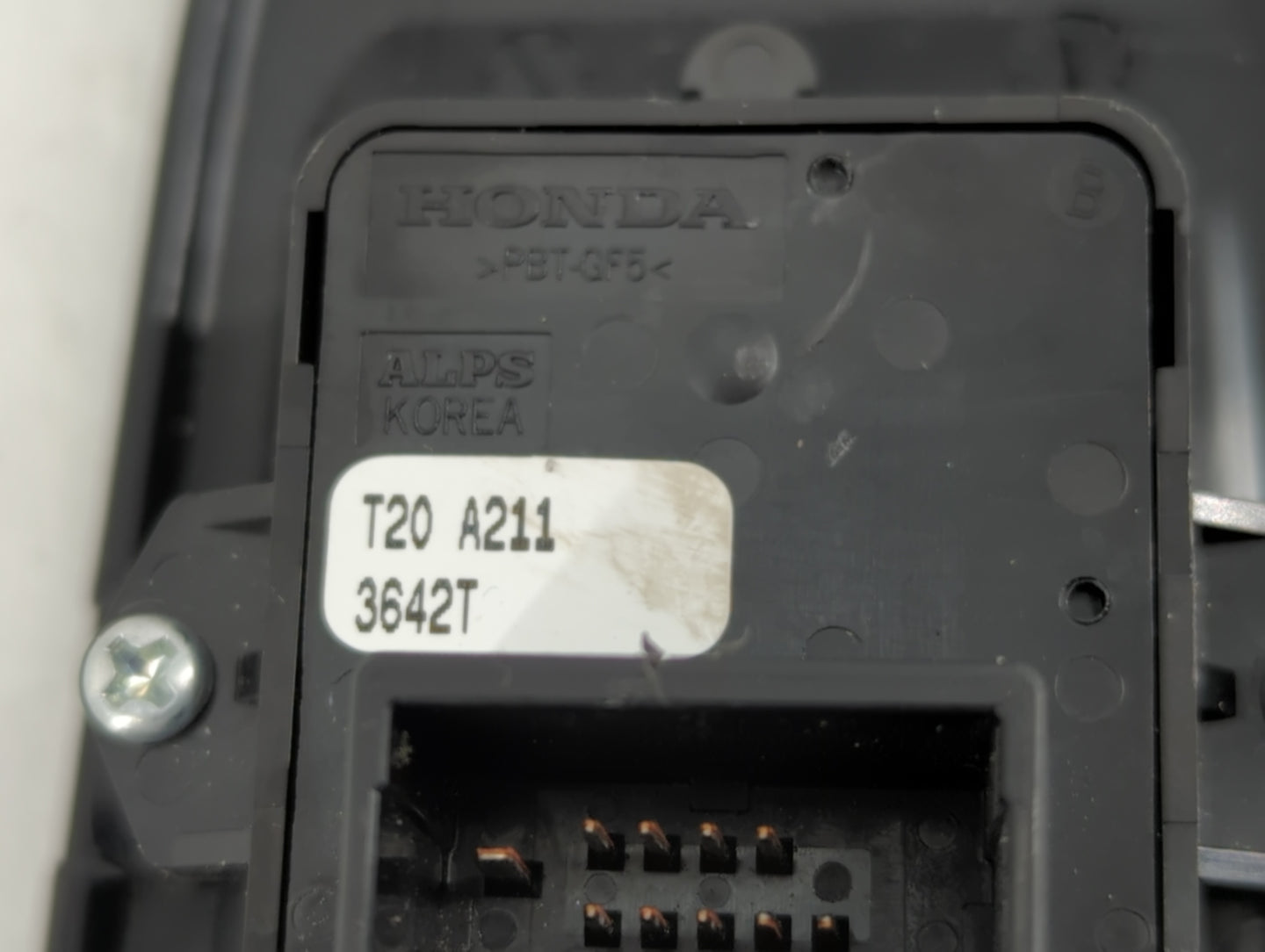 2023 Honda Accord Master Power Window Switch Replacement Driver Side Left P/N:3642T T2A A211 Fits OEM Used Auto Parts - Oemu