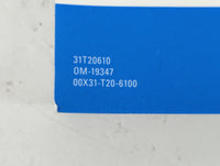 2023 Honda Civic Owners Manual Book Guide P/N:00X31-T20-6100 OEM Used Auto Parts - Oemusedautoparts1.com