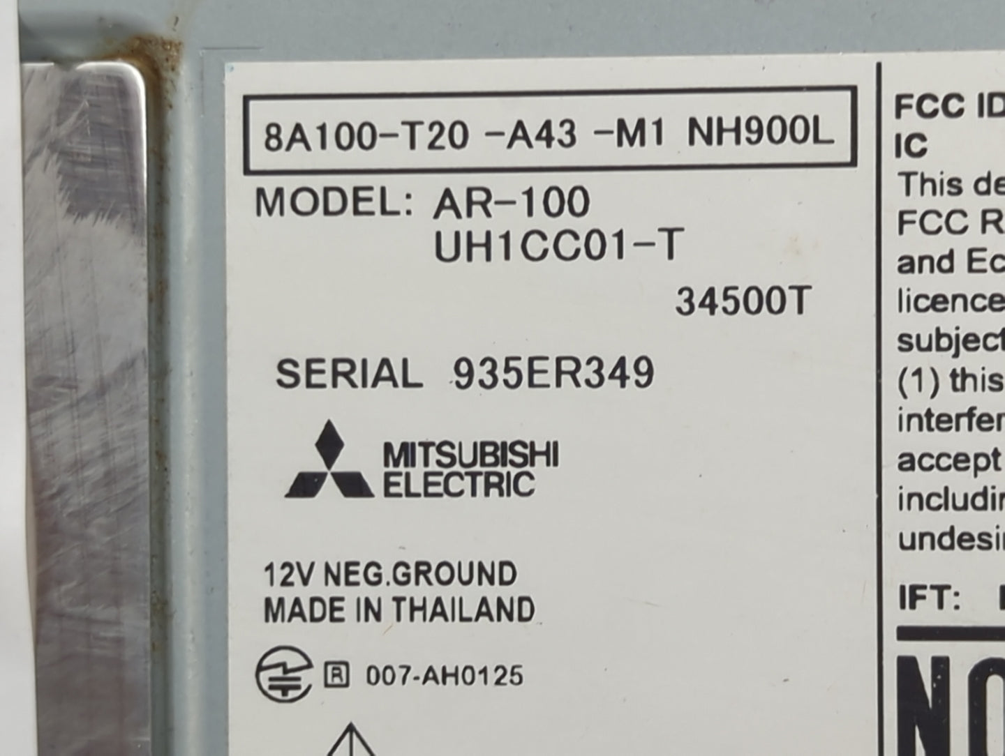 2023 Honda Civic Radio AM FM Cd Player Receiver Replacement P/N:8A100-T20-A43-M1 AR-100, UH1CC01-T, UJHAR100, 662K-AR100 Fit