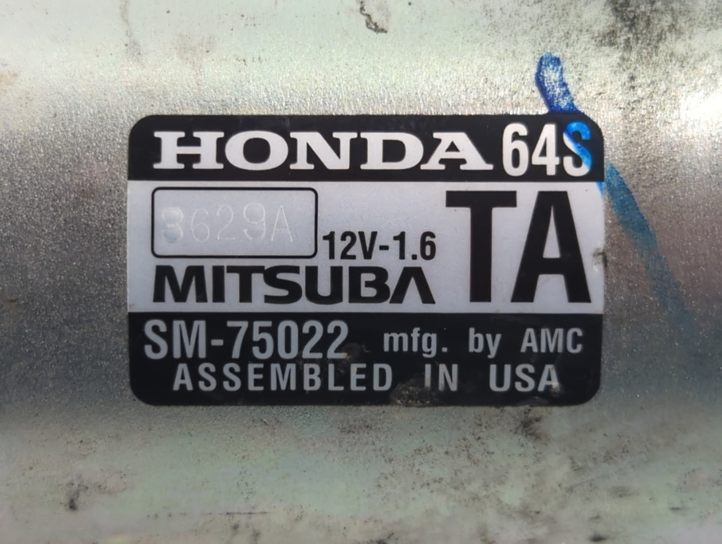 2022 Honda Civic Car Starter Motor Solenoid OEM P/N:SM-75022 Fits OEM Used Auto Parts - Oemusedautoparts1.com