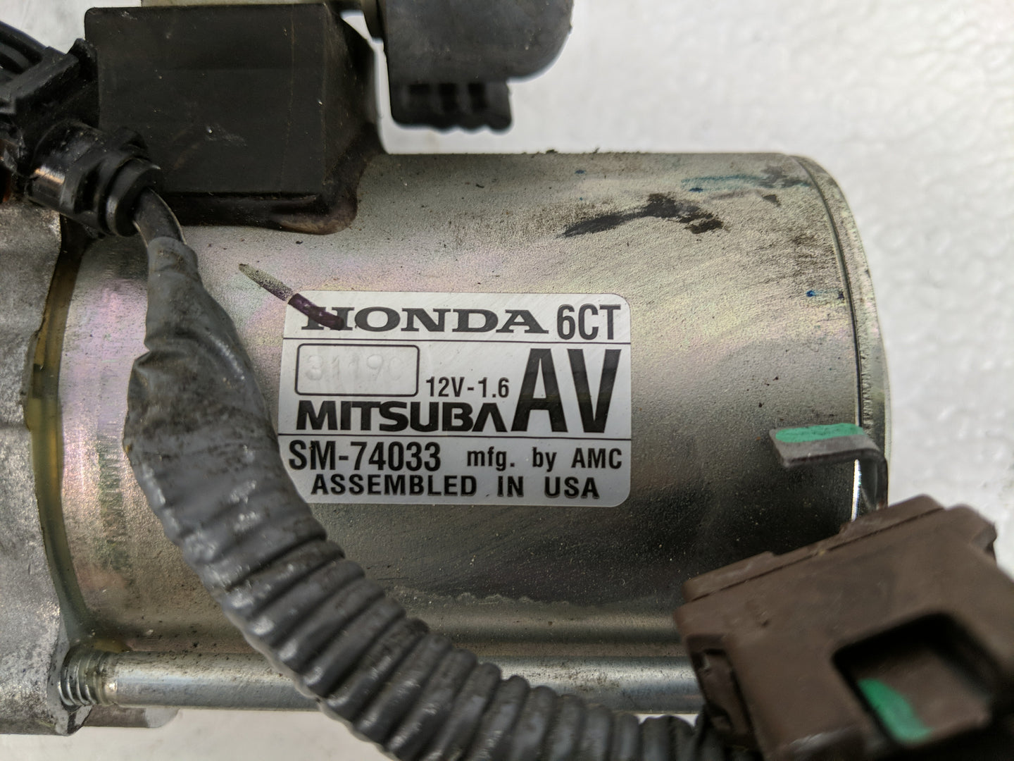 2023 Honda Hr-V Car Starter Motor Solenoid OEM P/N:SM-74033 Fits OEM Used Auto Parts - Oemusedautoparts1.com