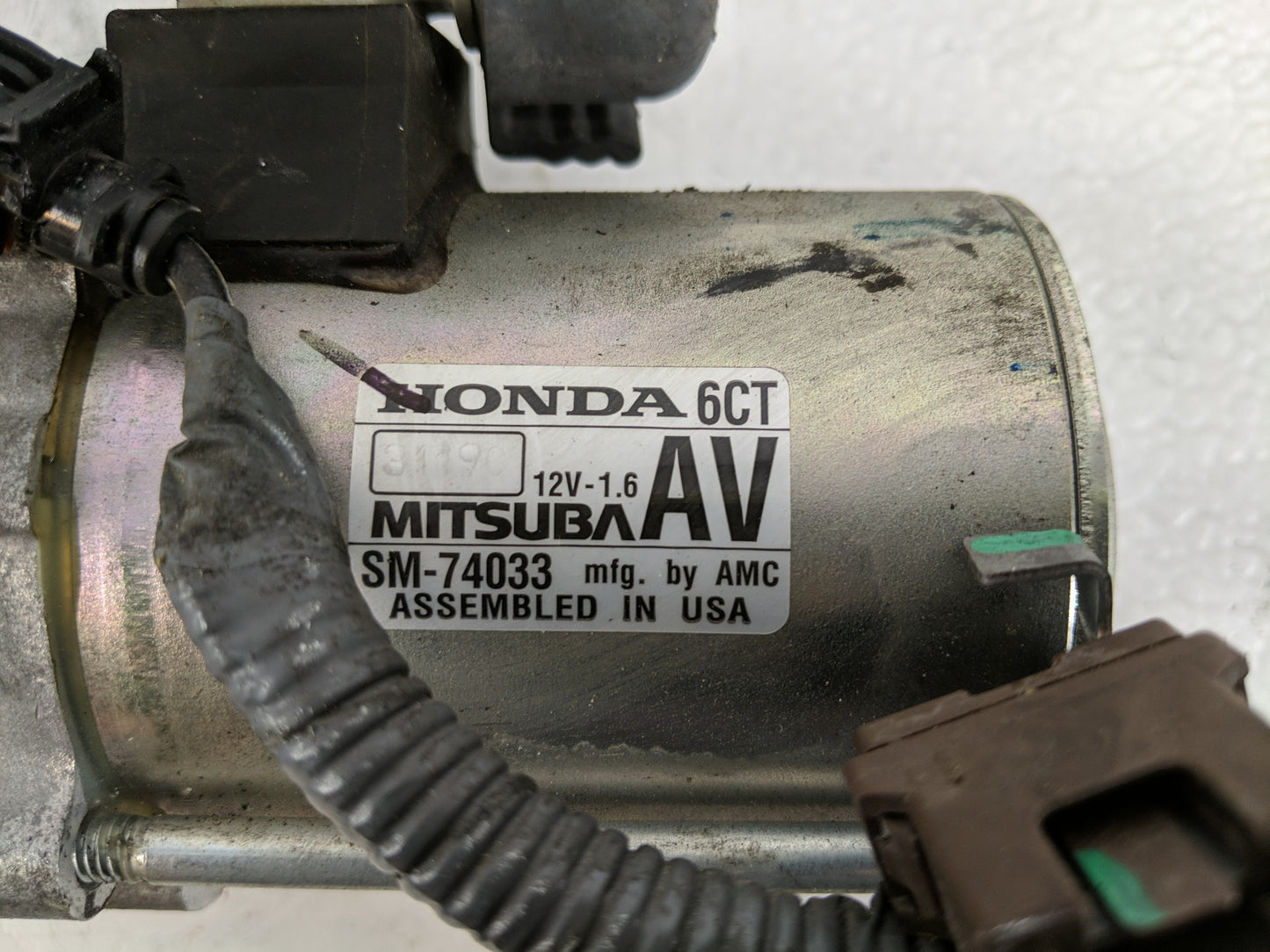2023 Honda Hr-V Car Starter Motor Solenoid OEM P/N:SM-74033 Fits OEM Used Auto Parts - Oemusedautoparts1.com