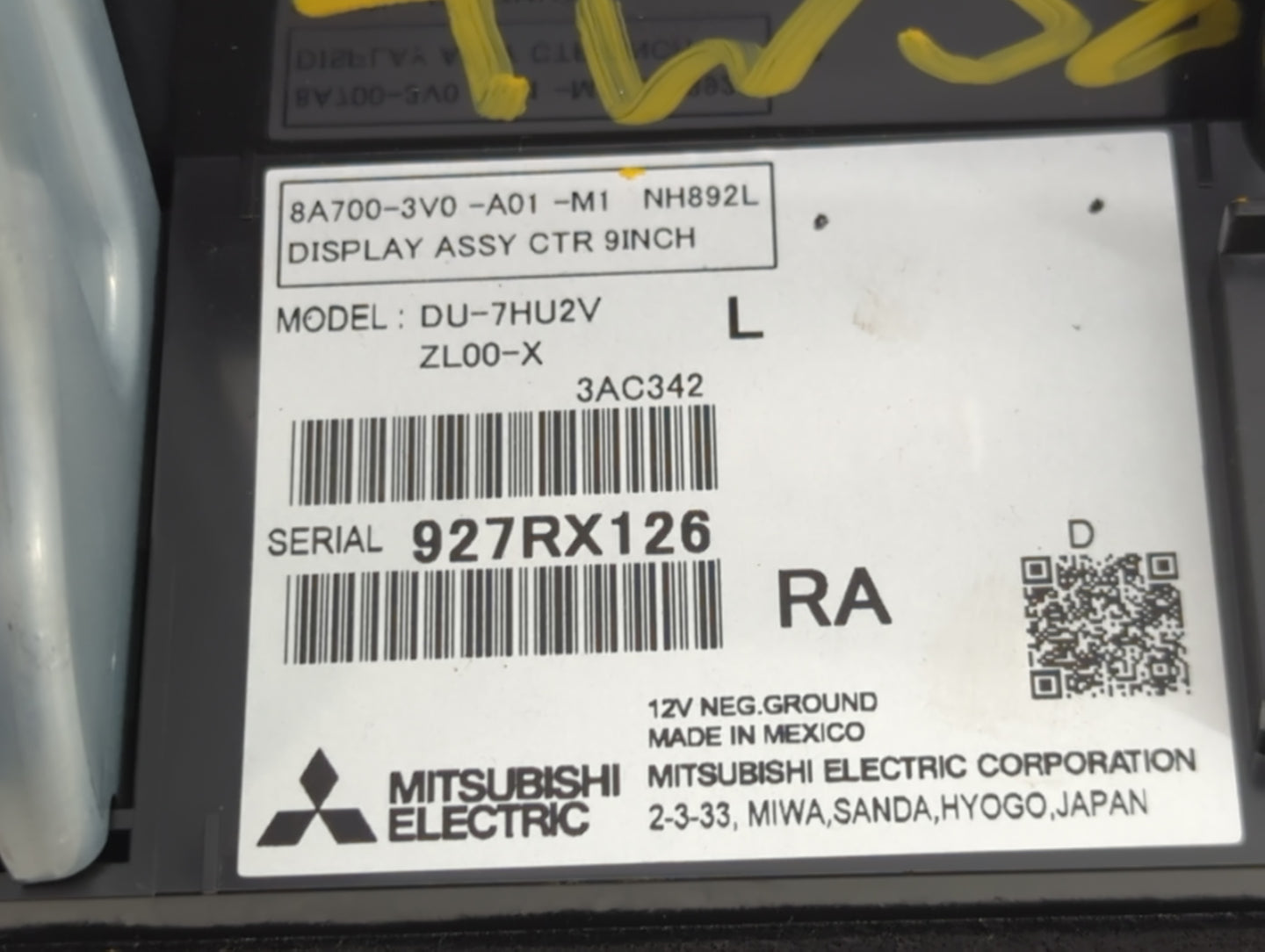2023 Honda Hr-v Information Display Screen Black - Oemusedautoparts1.com