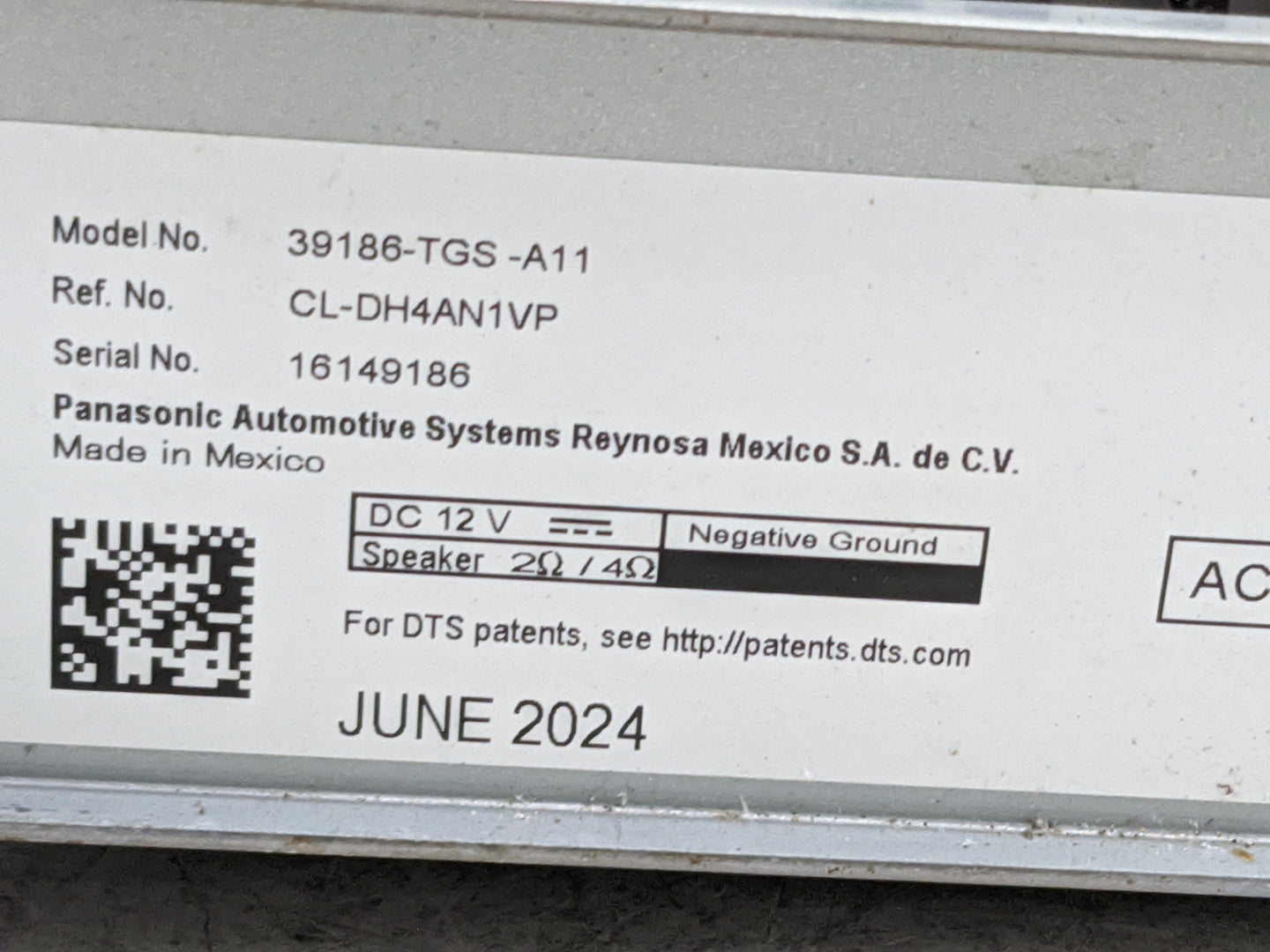 2021-2022 Honda Passport Radio Speaker Amplifier - Oemusedautoparts1.com