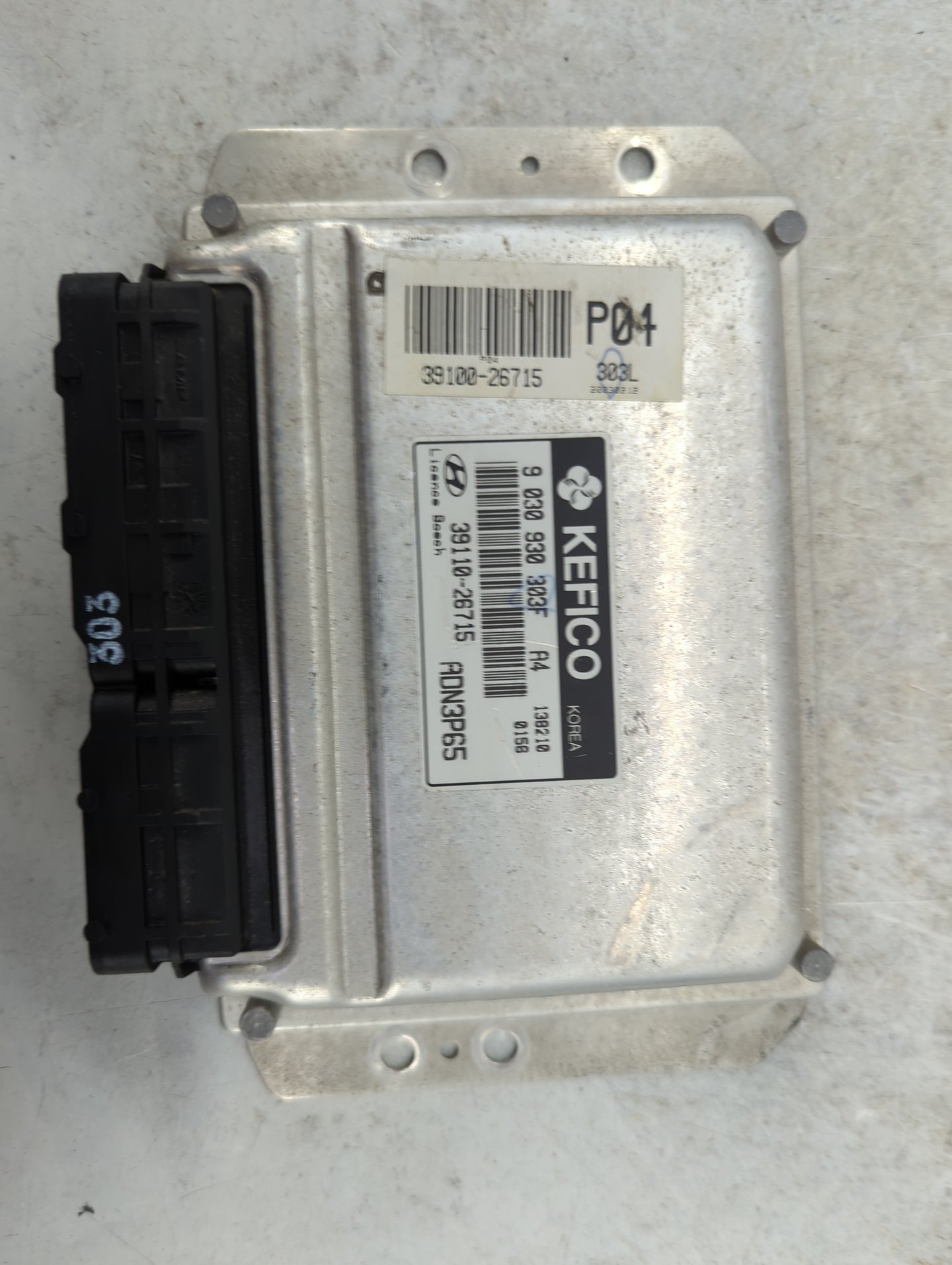 2023 Hyundai Accent PCM Engine Control Computer ECU ECM PCU OEM P/N:39110-26715 Fits OEM Used Auto Parts - Oemusedautoparts1