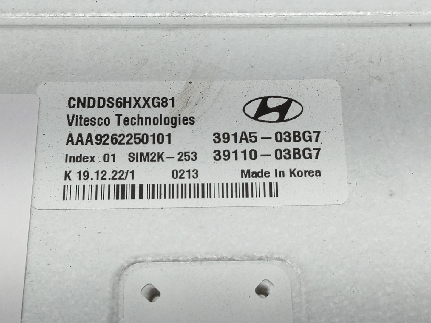 2021-2022 Hyundai Elantra PCM Engine Control Computer ECU ECM PCU OEM P/N:39110-03BG7 391A5-03BG7 Fits Fits 2021 2022 OEM Us