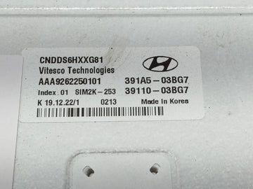 2021-2022 Hyundai Elantra PCM Engine Control Computer ECU ECM PCU OEM P/N:39110-03BG7 391A5-03BG7 Fits Fits 2021 2022 OEM Used Auto Parts