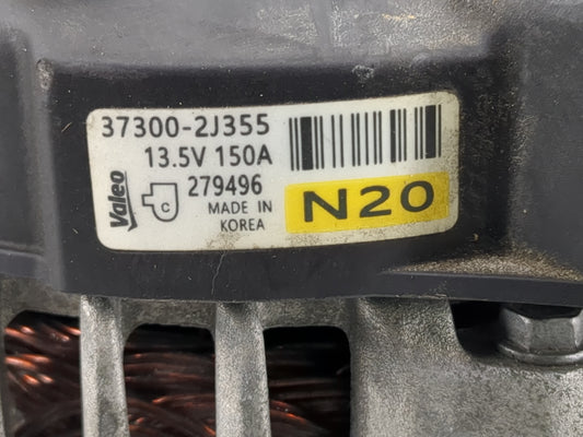 2021-2022 Hyundai Elantra Alternator Replacement Generator Charging Assembly Engine OEM P/N:279496 37300-2J355 Fits Fits 2021 2022 OEM Used Auto Parts