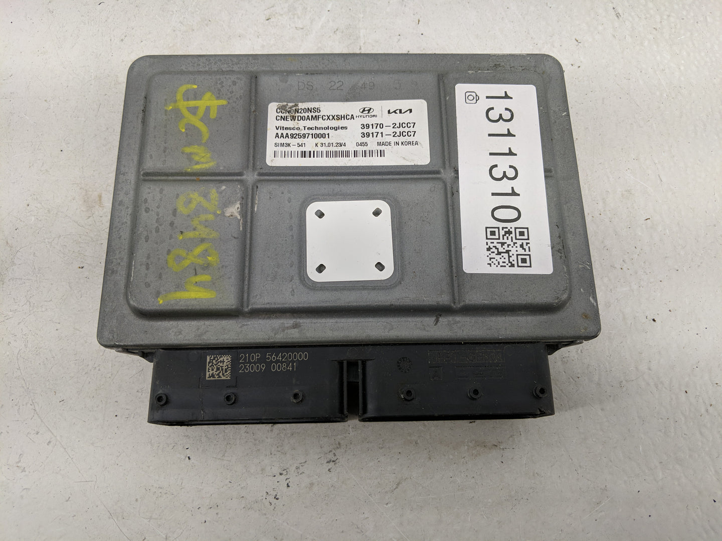 2023 Hyundai Elantra PCM Engine Control Computer ECU ECM PCU OEM P/N:39171-2JCC7 39170-2JCC7 Fits OEM Used Auto Parts - Oemu