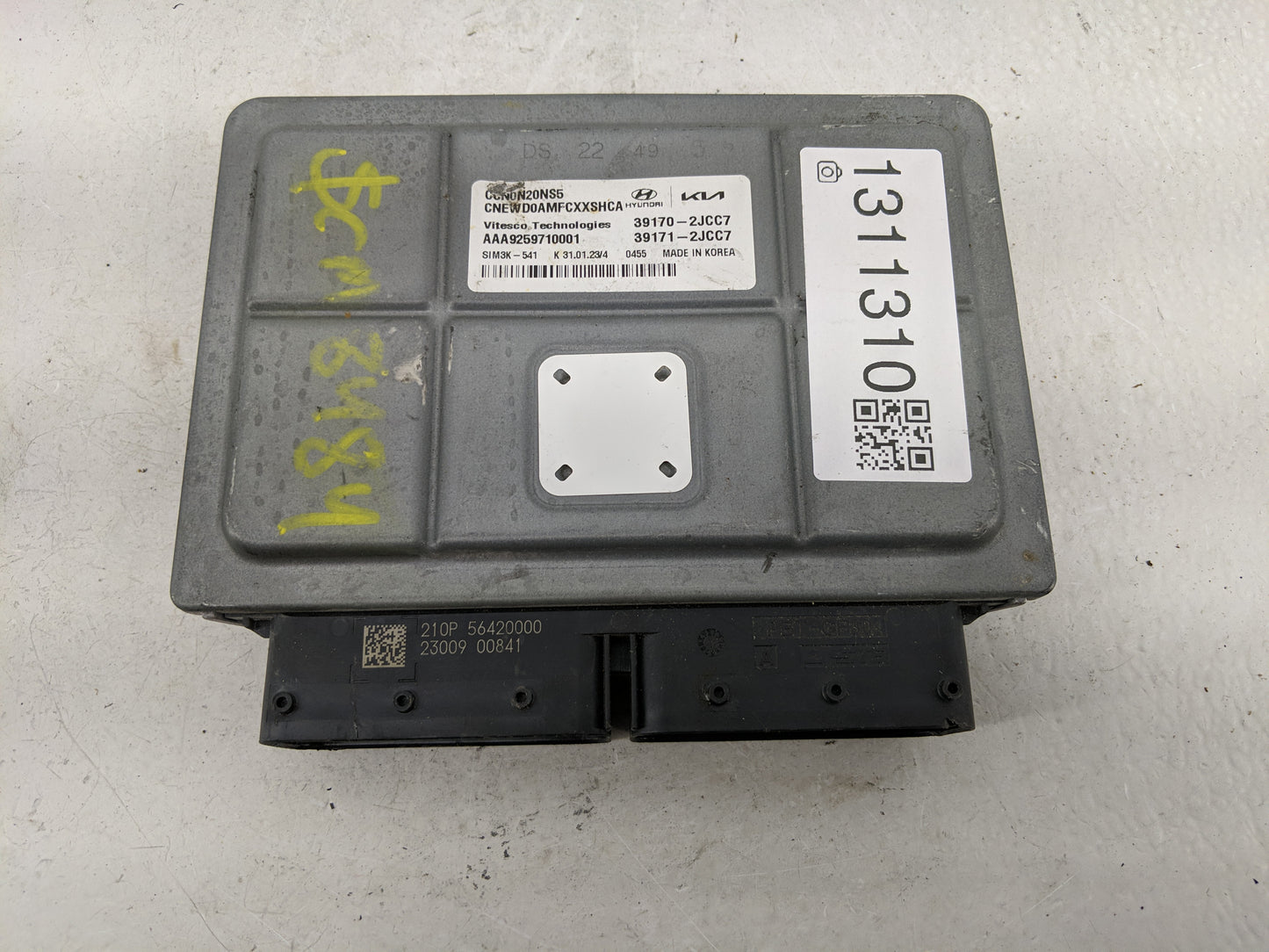 2023 Hyundai Elantra PCM Engine Control Computer ECU ECM PCU OEM P/N:39171-2JCC7 39170-2JCC7 Fits OEM Used Auto Parts - Oemu