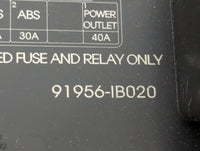 2021-2022 Hyundai Elantra Fusebox Fuse Box Panel Relay Module P/N:91956-IB020 18980-09621, 18980-09612 Fits Fits 2021 2022 O