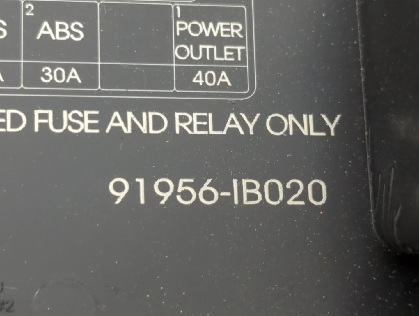 2021-2022 Hyundai Elantra Fusebox Fuse Box Panel Relay Module P/N:91956-IB020 18980-09621, 18980-09612 Fits Fits 2021 2022 O