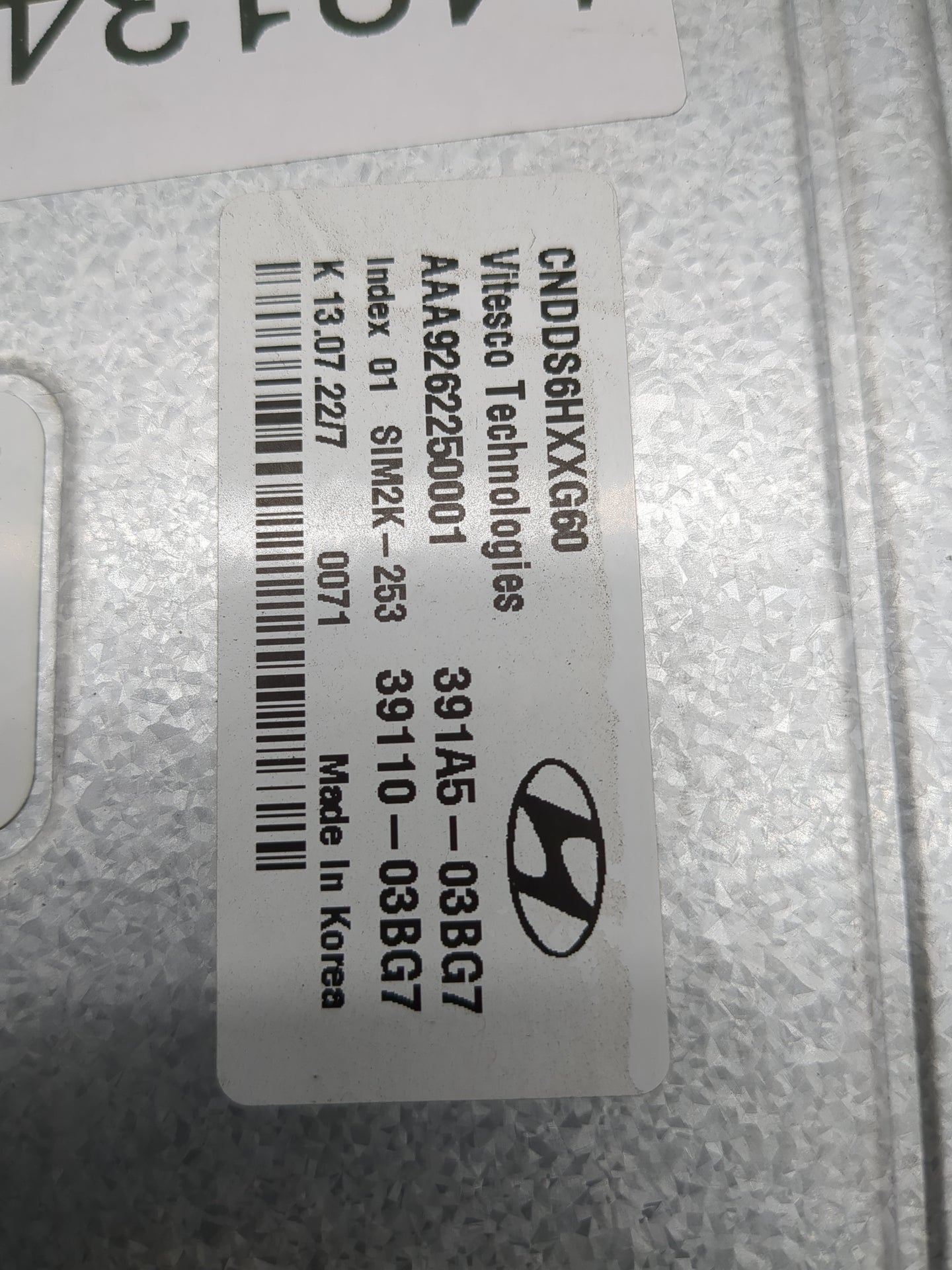 2021-2022 Hyundai Elantra PCM Engine Control Computer ECU ECM PCU OEM P/N:39110-03BG7 391A5-03BG7 Fits Fits 2021 2022 OEM Us