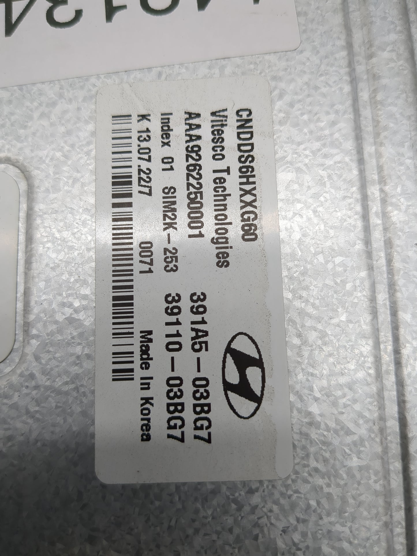 2021-2022 Hyundai Elantra PCM Engine Control Computer ECU ECM PCU OEM P/N:39110-03BG7 391A5-03BG7 Fits Fits 2021 2022 OEM Us