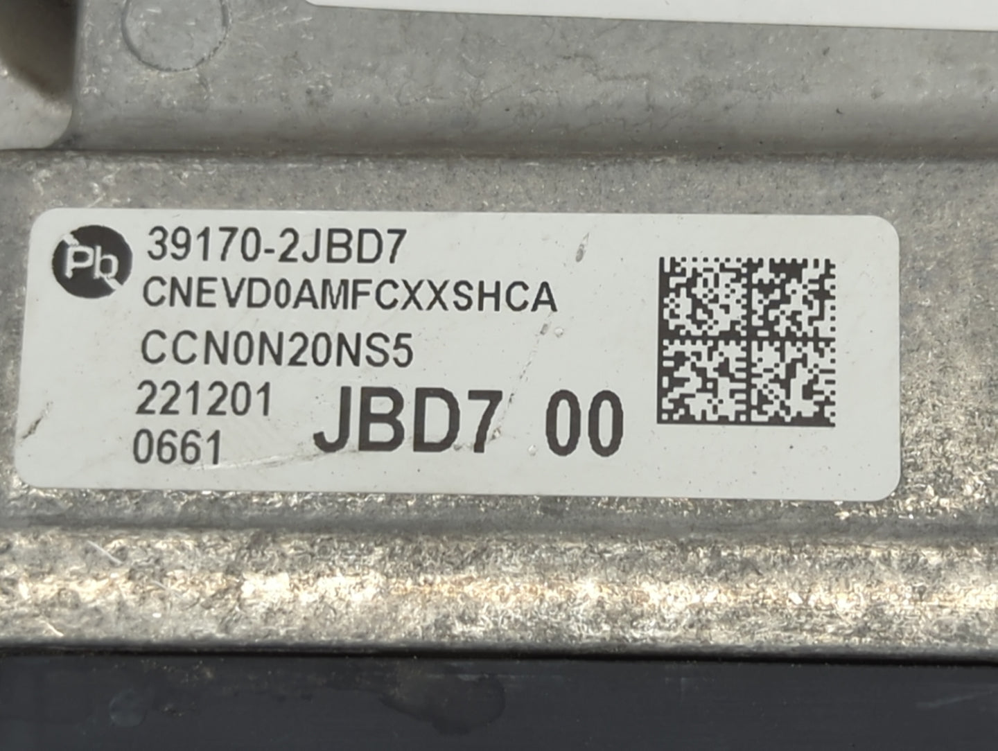 2023 Hyundai Elantra PCM Engine Control Computer ECU ECM PCU OEM P/N:39170-2JBD7 CNEVD0AMFCXXSHCA, CCN0N20NS5, 39171-2JBD7 F