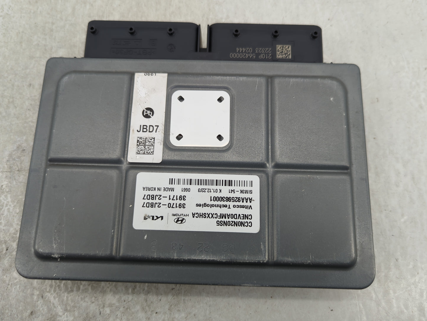 2023 Hyundai Elantra PCM Engine Control Computer ECU ECM PCU OEM P/N:39170-2JBD7 CNEVD0AMFCXXSHCA, CCN0N20NS5, 39171-2JBD7 F