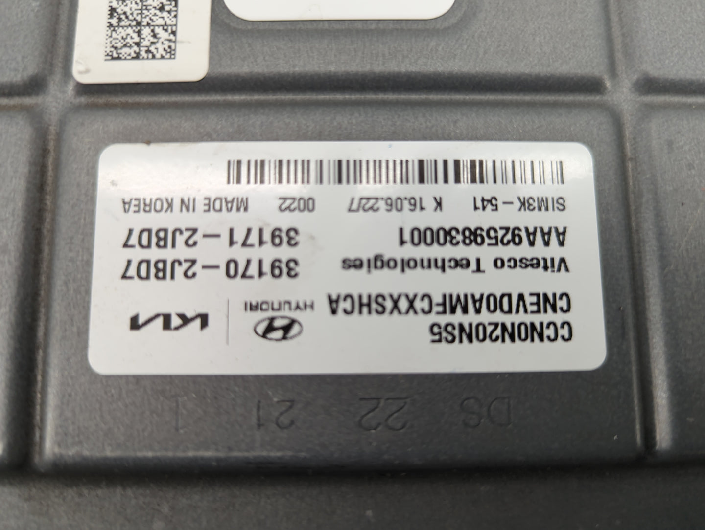 2023 Hyundai Elantra PCM Engine Control Computer ECU ECM PCU OEM P/N:39171-2JBD7 39170-2JBD7 Fits OEM Used Auto Parts - Oemu